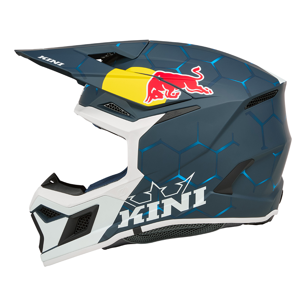 Детска мотокрос каска KINI RED BULL MX3 1.0-BLUE/WHITE_5